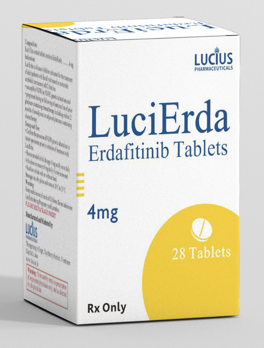 卢修斯lucius厄达替尼4mg(lucierda)Erdafitinib适应症和用法用量
