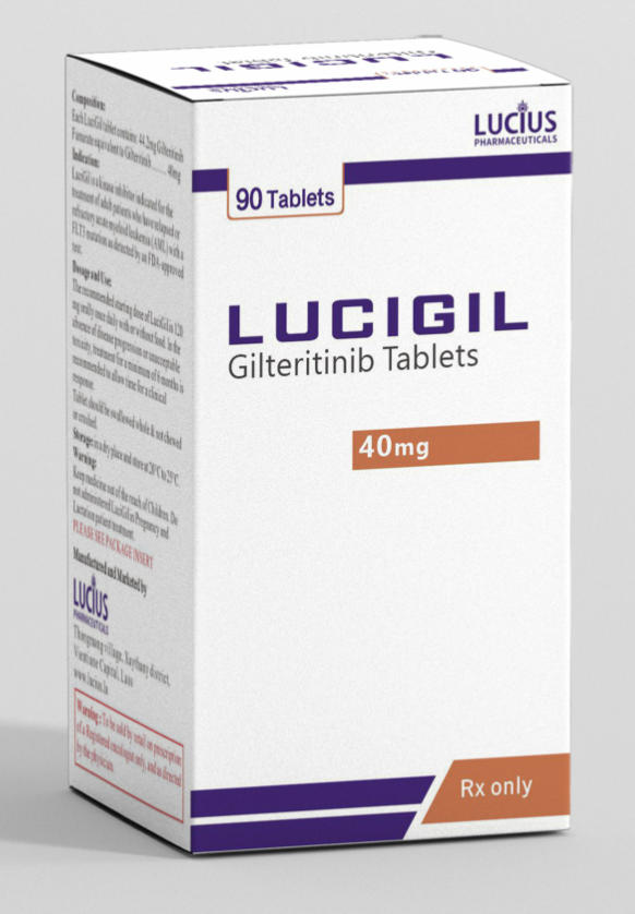 卢修斯lucius吉瑞替尼（lucigil)Gilteritinib适应症和用法用量