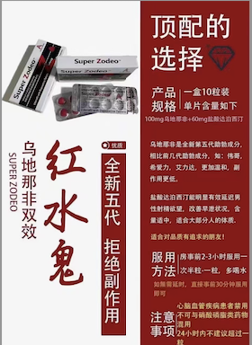 乌地那非(Udenafil)助勃片的适应症,功效与作用,用法用量,副作用,注意事项